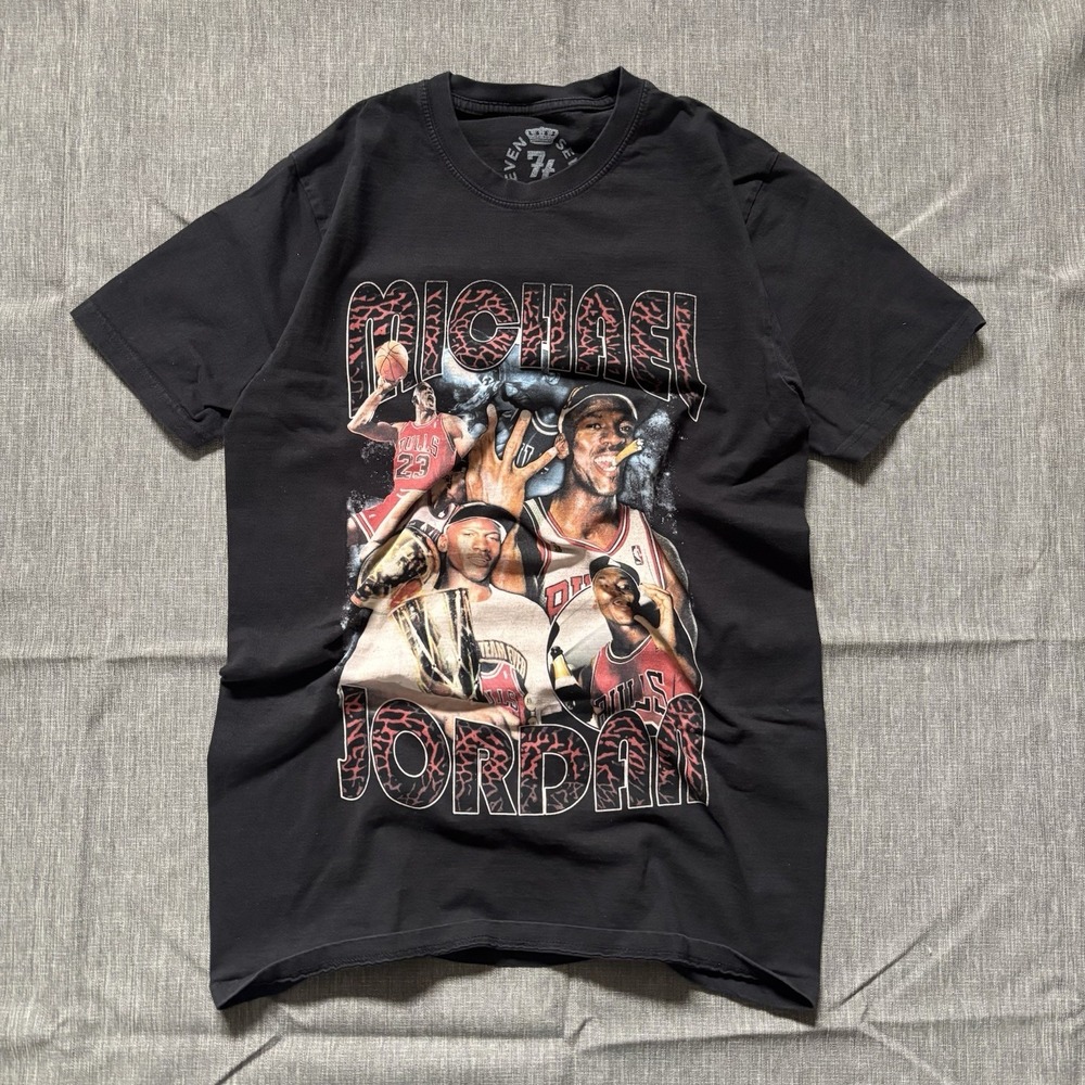 Black Y2k Michael Jordan Graphic Tee - S